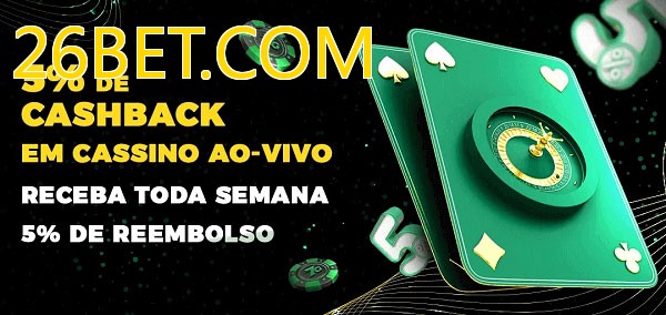 Promoções do cassino ao Vivo 26BET.COM